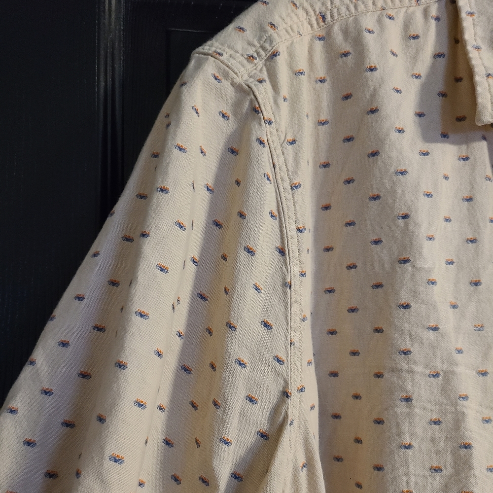 Nautica size XL tan dress shirt 👔 - Picture 3 of 11